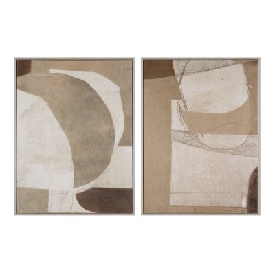 Alcea 40" H x 30" W Canvas Art, (2 Piece Set)