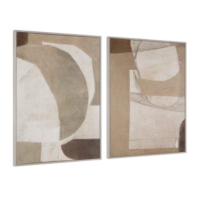 Alternative view of Alcea 40" H x 30" W Canvas Art, (2 Piece Set)