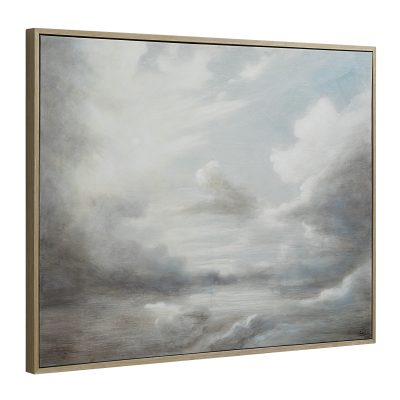 Alternative view of Anse 36" H x 48" W Canvas Art, White