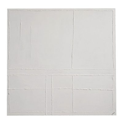 Medea 48" Wide Wall Art, Matte White