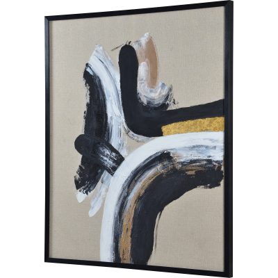 Alternative view of Ilya 40" Wide Canvas Art, Black