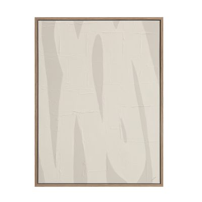 Allegra 36.1" Wide Canvas Art with Wood Frame, Oak