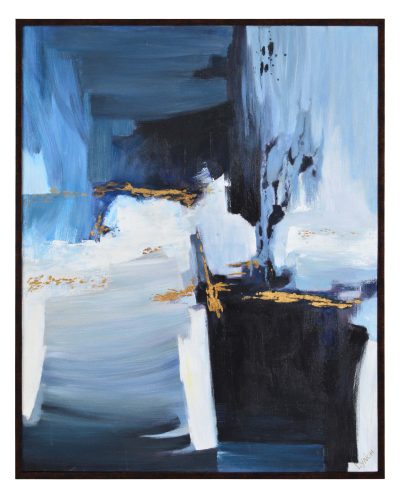 Orion 40" Wide Canvas Art, Black