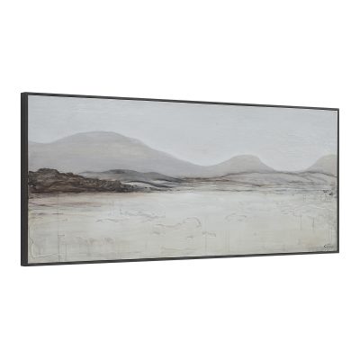 Alternative view of Campania 70" Wide Canvas Art, White, Grey, Beige