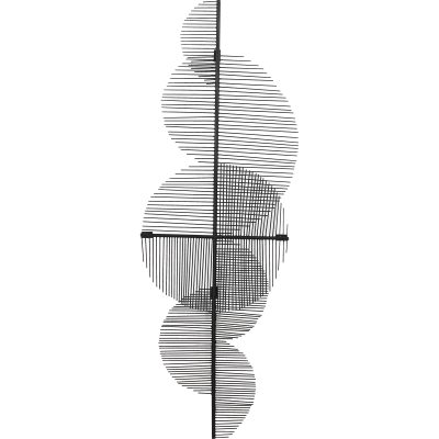 Byers 51.5" Wide Wall Art, Black Powder