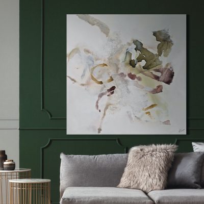 Alternative view of Topanga 48" Wide Canvas Art, Off-white