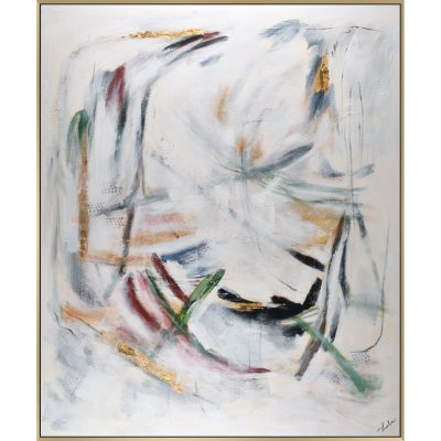 Moldova 50" Wide Canvas Art, Off-white