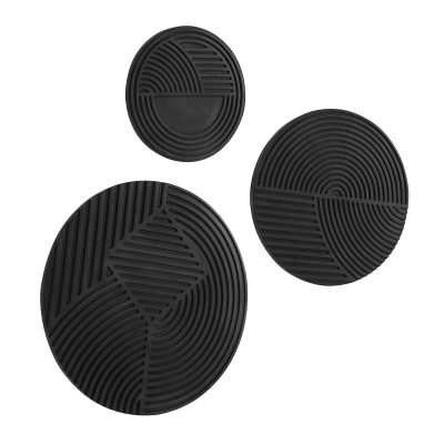 Alternative view of Sofia 3 Piece Wide Wall Art, Matte black