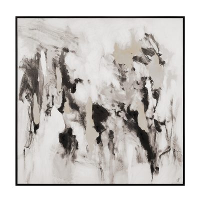 Celba 45" H x 45" W Canvas Art, White