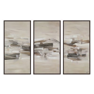 Lux 40" H x 20" W Canvas Art, (3 Piece Set)