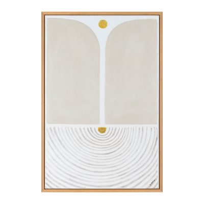 Martia 40" Wide Canvas Art, Off-white