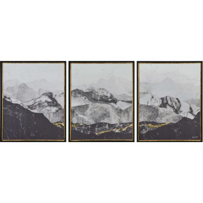 Manford 17.5" Wide Wall Art, Charcoal