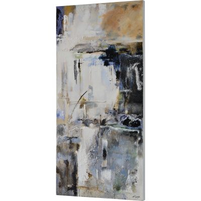 Alternative view of Yaffa 30" Wide Canvas Art, Grey