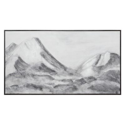 Romi 30" H x 55" W Canvas Art, Grey