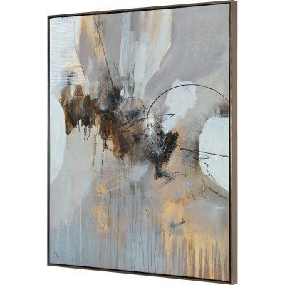 Alternative view of Keys 40" Wide Canvas Art, Grey