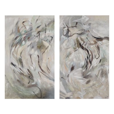 Torres 50" H x 30" W Canvas Art, (2 Piece Set)