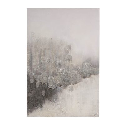 Sirius 48" Wide Canvas Art, Grey