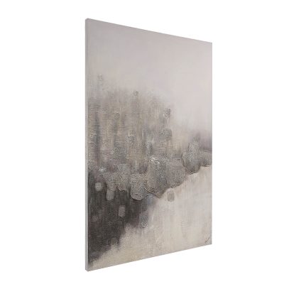 Alternative view of Sirius 48" Wide Canvas Art, Grey