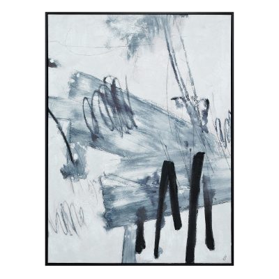 Senso 48" H x 36" W Canvas Art, Blue