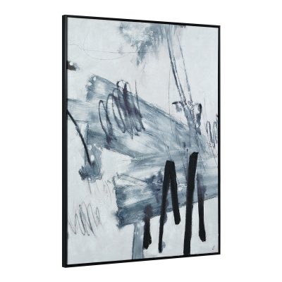 Alternative view of Senso 48" H x 36" W Canvas Art, Blue