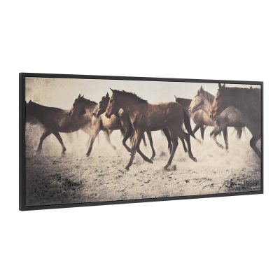 Alternative view of Ares 60" Wide Canvas Art with Wood Frame, Black
