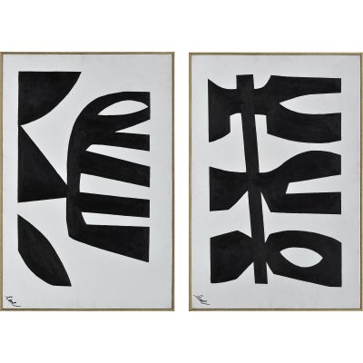 Rockwell 24" Wide Canvas Art, Black