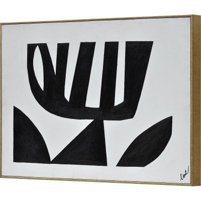 Alternative view of Rockwell 24" Wide Canvas Art, Black