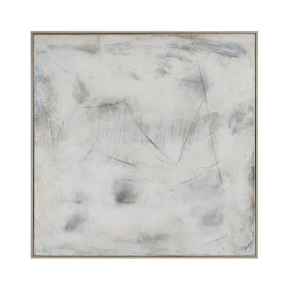 Abadie 48" Wide Canvas Art, White