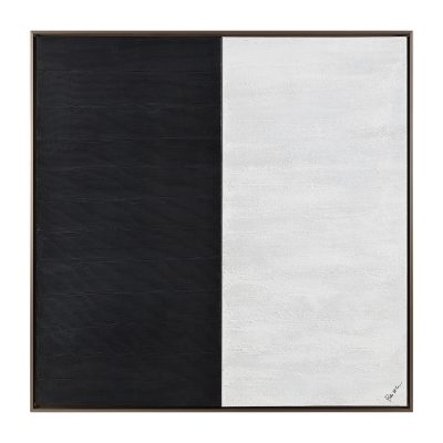 Gobi 40" Wide Canvas Art, Black