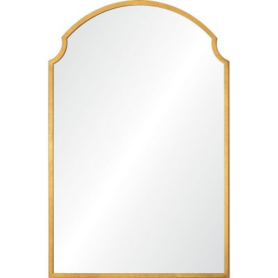 Christine 36" Tall Irregular Wall Mirror, Yellow