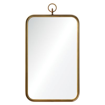 Coburg 39.5" Tall Rectangle Wall Mirror, Yellow