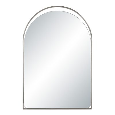 Mentha 30" H x 20" W Wall Mirror, Silver