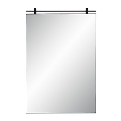 Titel 36" Tall Rectangular Mirror, Matte Black
