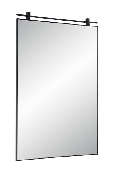 Alternative view of Titel 36" Tall Rectangular Mirror, Matte Black