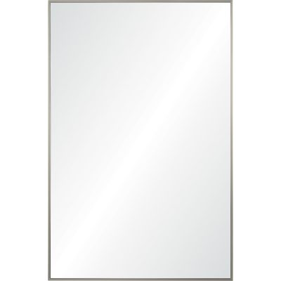 Roderick 35.5" Tall Rectangle Wall Mirror, Grey