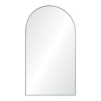 Farida 82" Tall Arch Full Length Mirror, Black