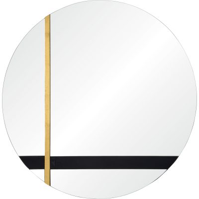 Gavin 30" Tall Round Wall Mirror