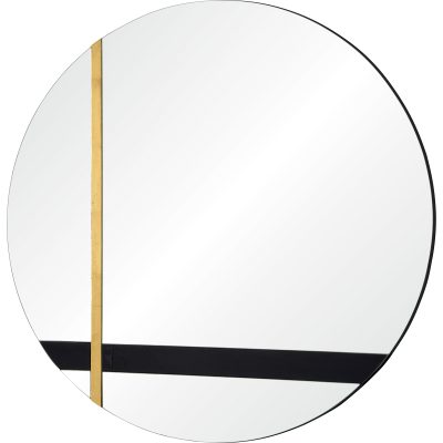 Alternative view of Gavin 30" Tall Round Wall Mirror