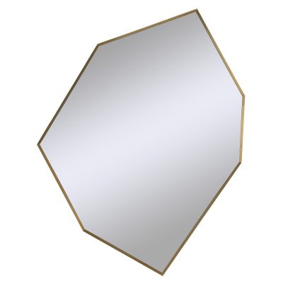 Devika 41" Tall Irregular Wall Mirror, Yellow