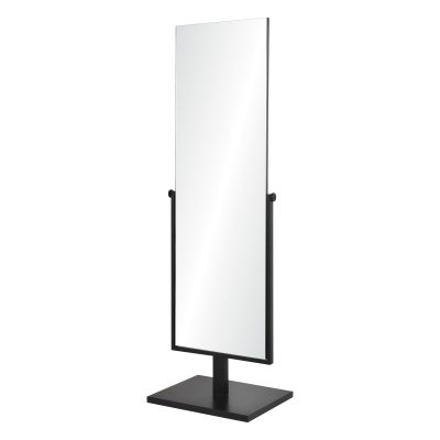 Alternative view of Samira 61" Tall Rectangle Full Length Mirror, Black