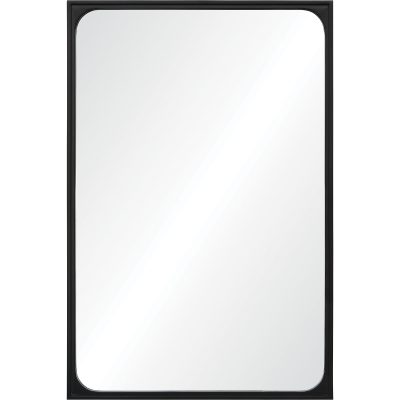 Sorella 36" Tall Rectangle Wall Mirror, Black