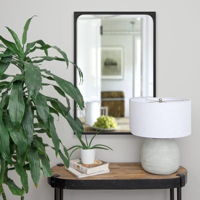 Alternative view of Sorella 36" Tall Rectangle Wall Mirror, Black