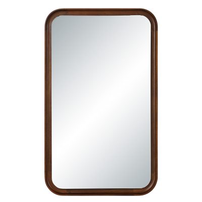 Salvia 40" H x 24" W Wall Mirror, Brown