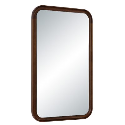 Alternative view of Salvia 40" H x 24" W Wall Mirror, Brown