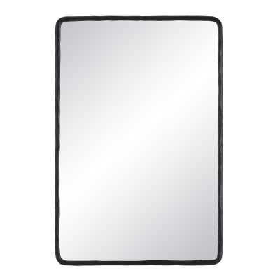 Jorah 36" Tall Rectangle Wall Mirror, Black