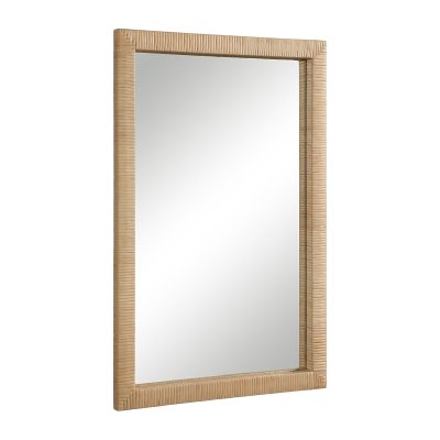Alternative view of Sara 36" H x 24" W Wall Mirror, Brown