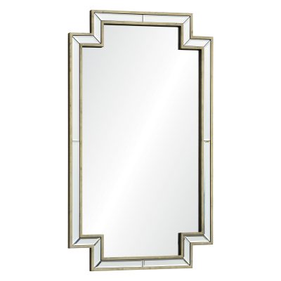 Alternative view of Raton 40" Tall Rectangle Wall Mirror, Grey