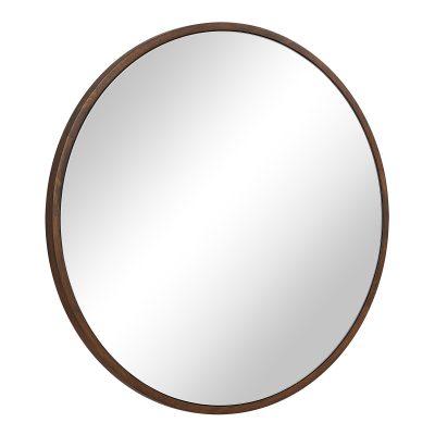 Alternative view of Modi 30" H x 30" W Wall Mirror, Brown
