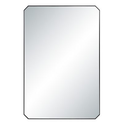 Jace 36" H x 24" W Wall Mirror, Black