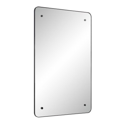 Alternative view of Aine 36" Tall Rectangular Mirror, Matte Black